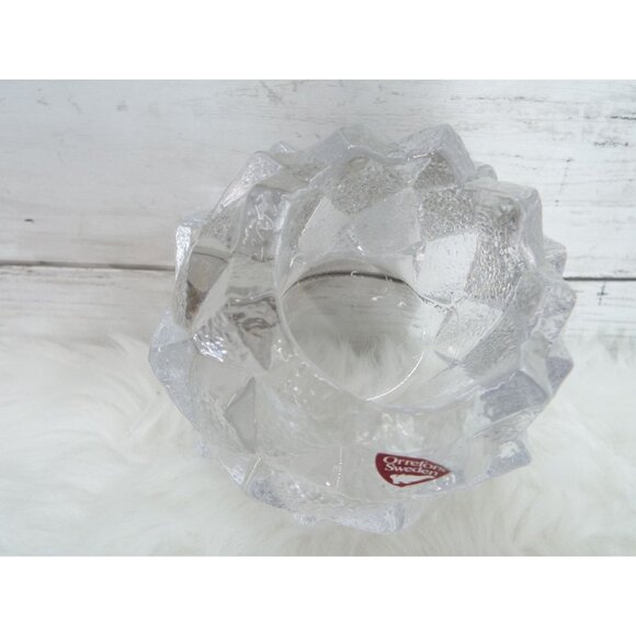 Orrefors Sweden Art Glass Artichoke Nimbus Votive Handle Holder - Picture 4 of 6